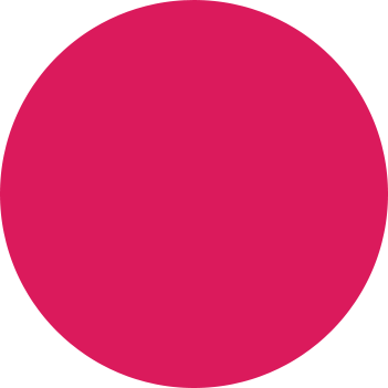 Circle of a bright pink color named “Fuschia” from the Masthaven color palette and branding case study.