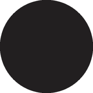 Circle of a black color named “Centana Black” from the Ventana color palette and branding case study.