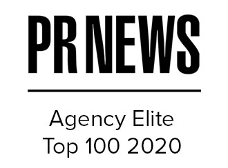 Graphic for the 2020 PR News Award for Agency Elite Top 100.