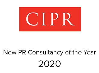 Graphic for the 2020 CIPR Award for New PR Consultancy of the Year.