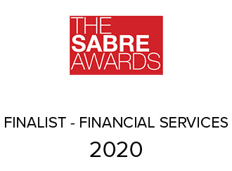 Graphic for The Sabre Awards 2020 Finalist - Financial Services.