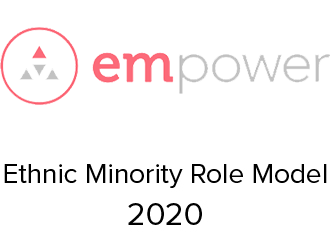 Graphic for the 2020 Empower award for Ethnic Minority Role Model.