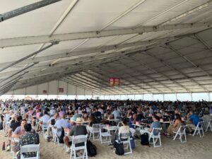 Future Proof networking tent.